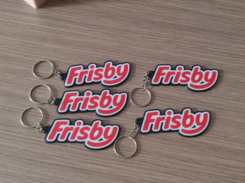 Frisby Logo Keychain
