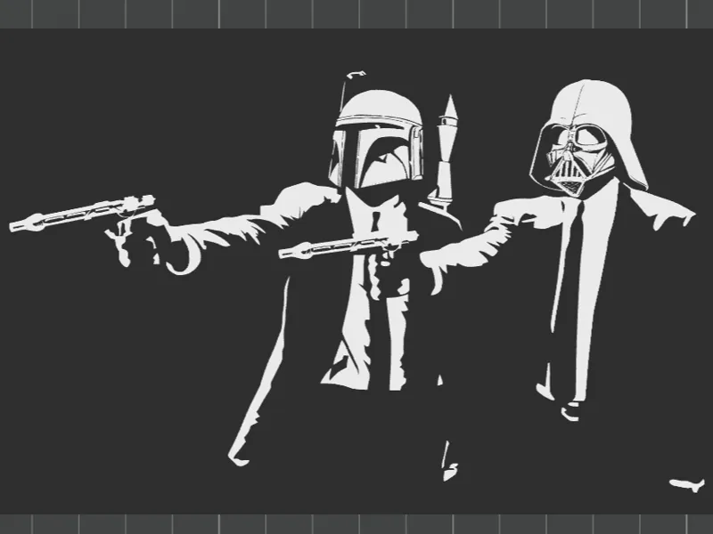 Star wars Darth Vader and Boba Fett Hueforge