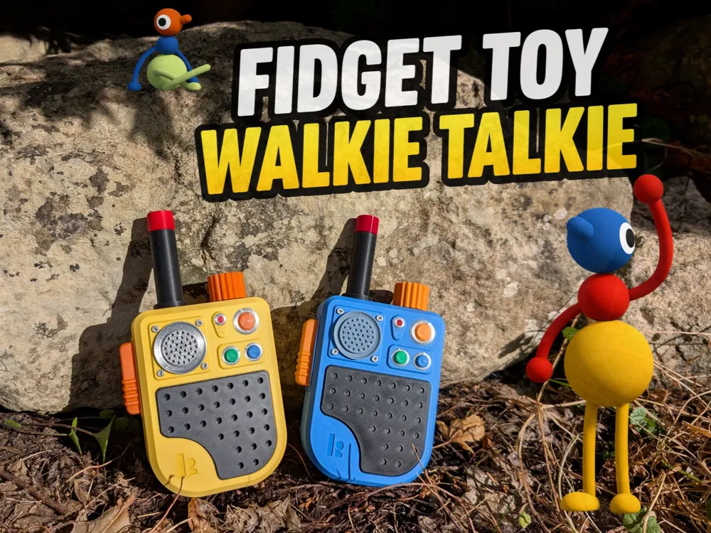 Objeto manipulable: Fidget Walkie Talkies from Big Walk. Referencia del modelo original.