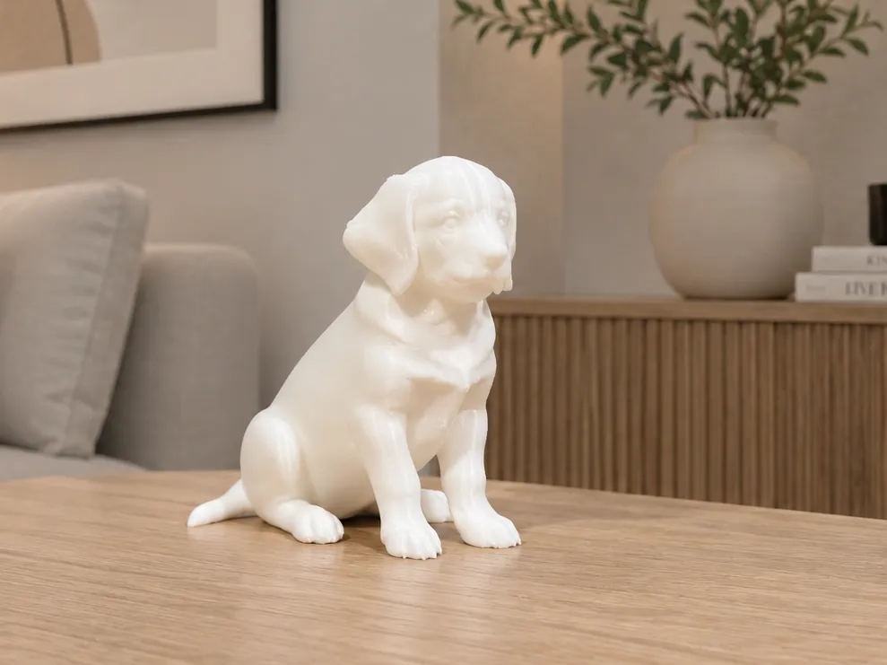 Modelo para impresión 3D: Golden Retriever - Puppy - Animal - Dog. Referencia del modelo original.