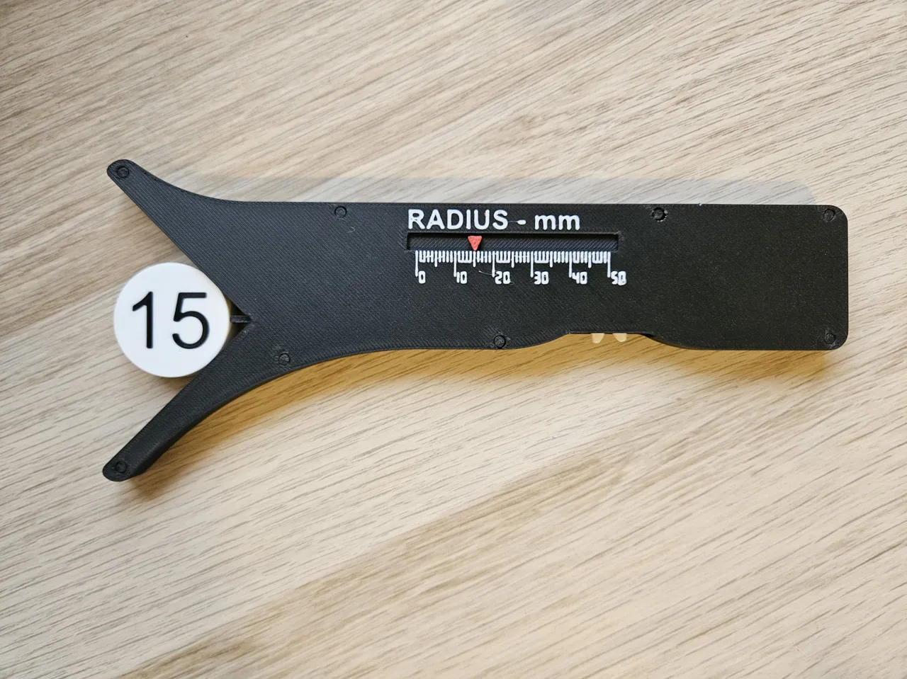 Sliding Radius Gauge (1:1) view 2