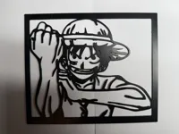 Silhouette murale Luffy (One Piece) — photo 1