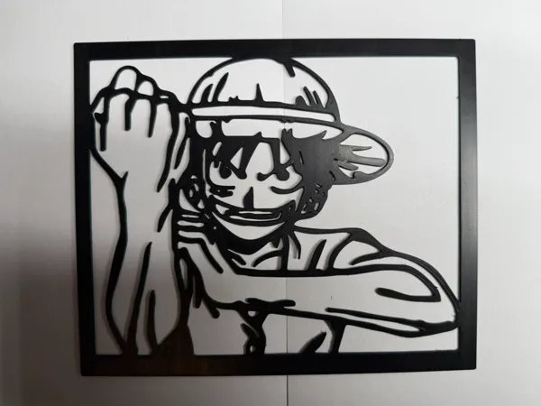Silhouette murale Luffy (One Piece)