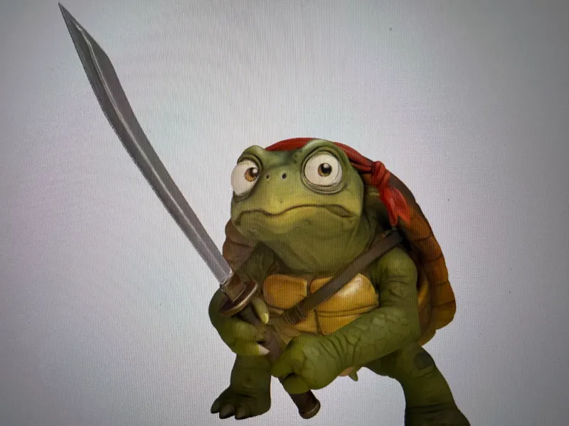 Schielende Ninja Kröte