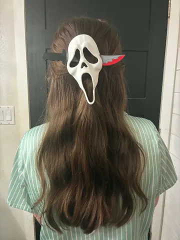 Adorno temático: Ghostface Hair Clip | Ghostface Hair Pin — vista de referencia 2
