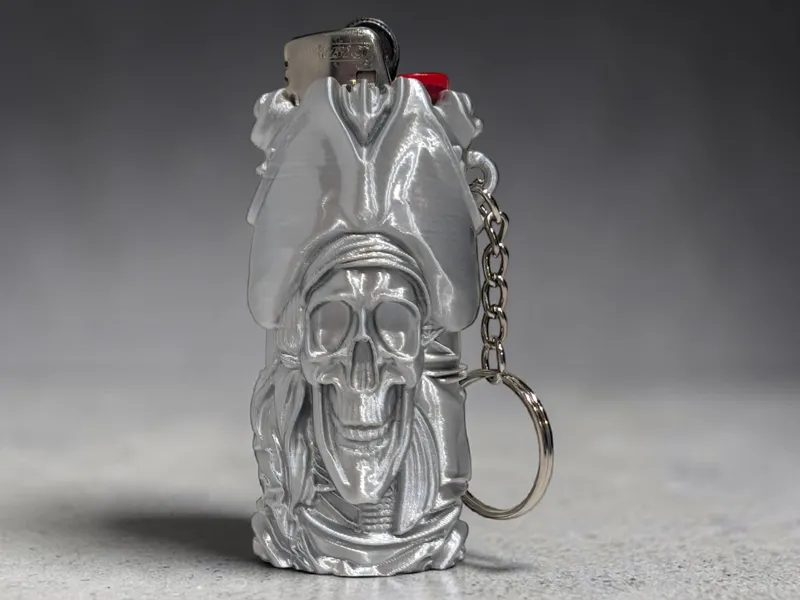 Pirate Skull Bic Lighter Case