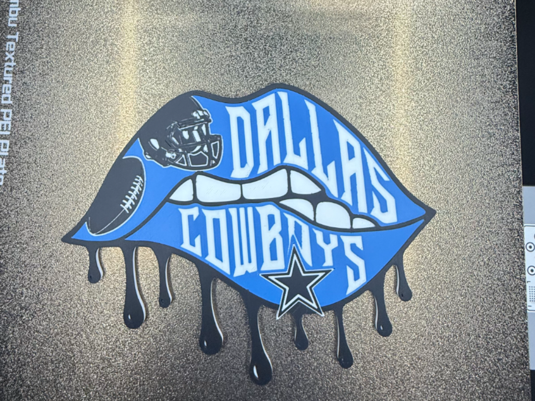 DALLAS COWBOYS DRIP WALL ART 