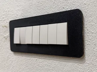 Placca ABB Chiara 7 moduli