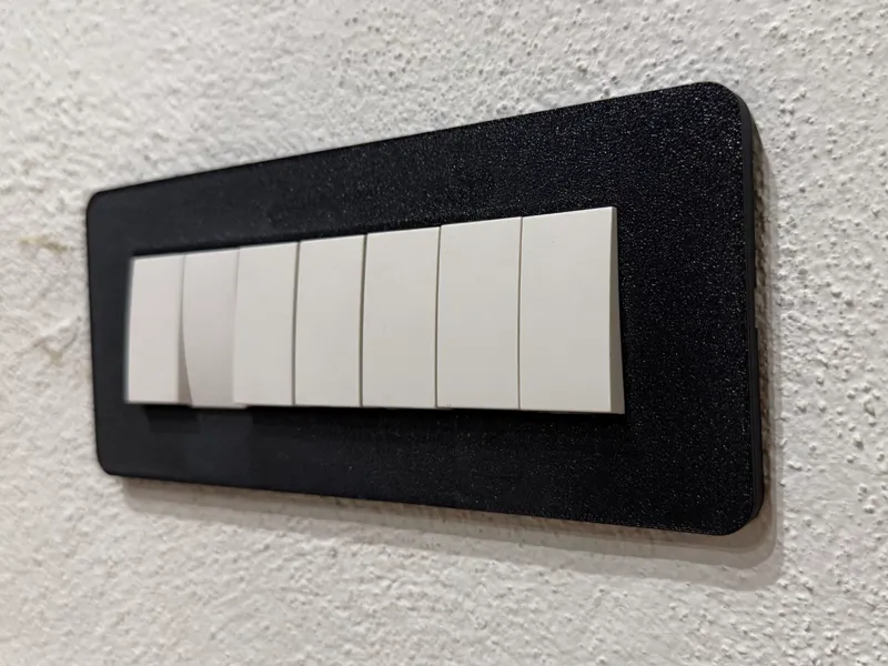 Placca ABB Chiara 7 moduli
