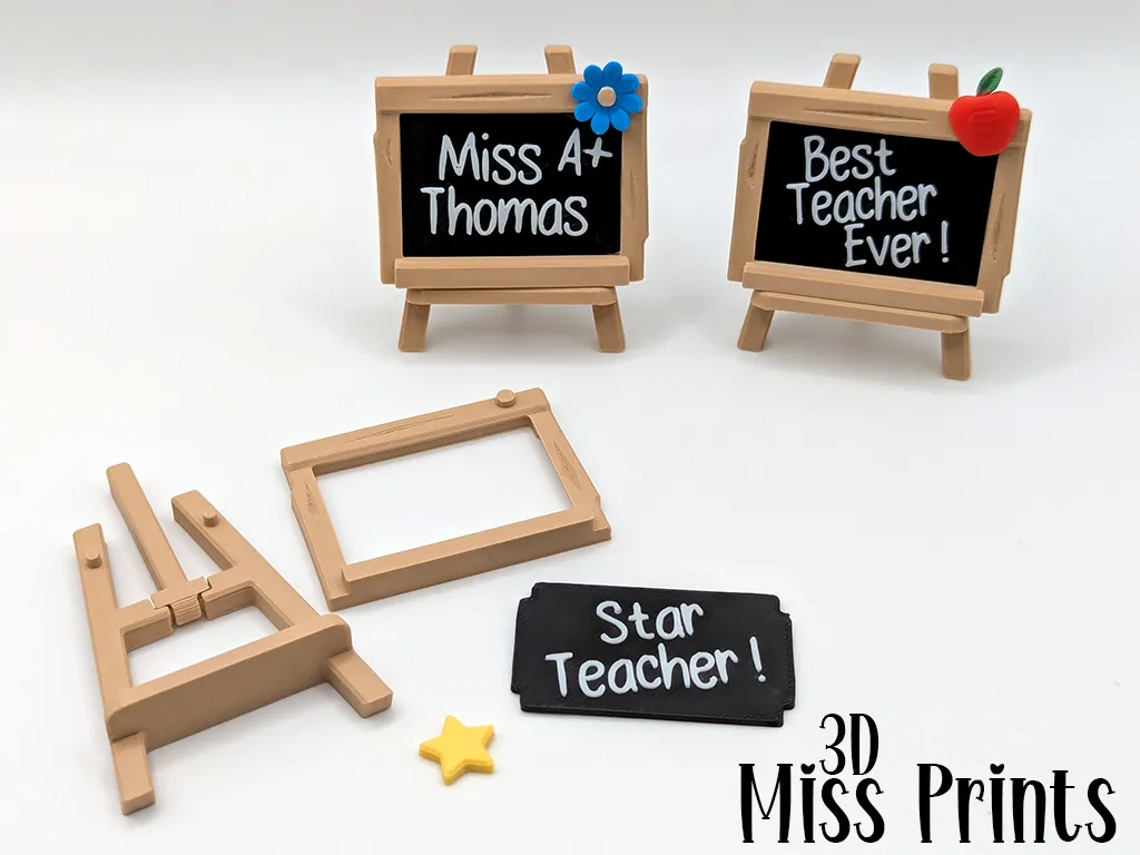 Teacher Gift "Message on a Blackboard" view 3