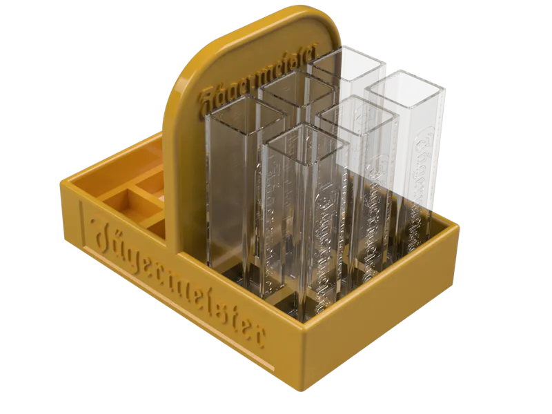 Jägermeister Träger Shotgläser Tablett