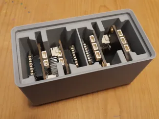 Gridfinity storage for core, transmitter, receiver