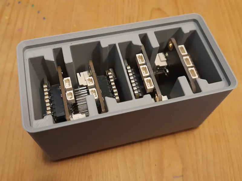 Gridfinity storage for core, transmitter, receiver