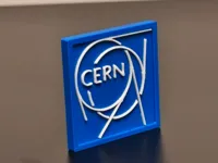 CERN logo coin