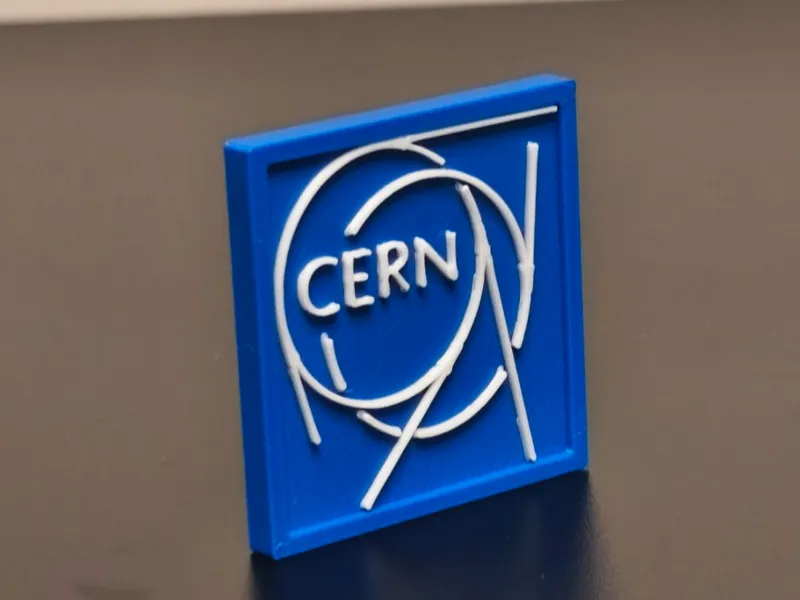 CERN logo coin
