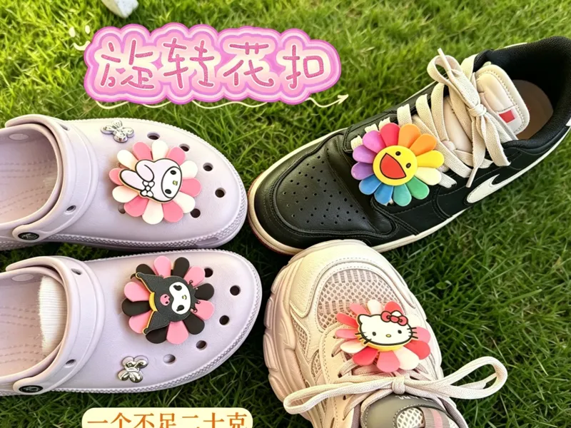 旋转花扣