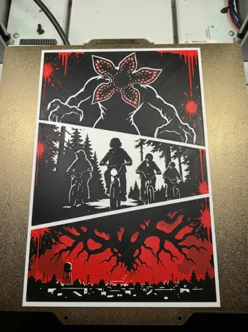 Cuadro decorativo en 3D: Stranger Things Demogorgon Storyboard Wall Art — vista de referencia 5