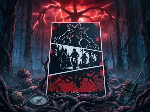 Cuadro decorativo en 3D: Stranger Things Demogorgon Storyboard Wall Art — referencia de MakerWorld