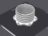 LH Adapter 100mm to 100mm Spiral Hose