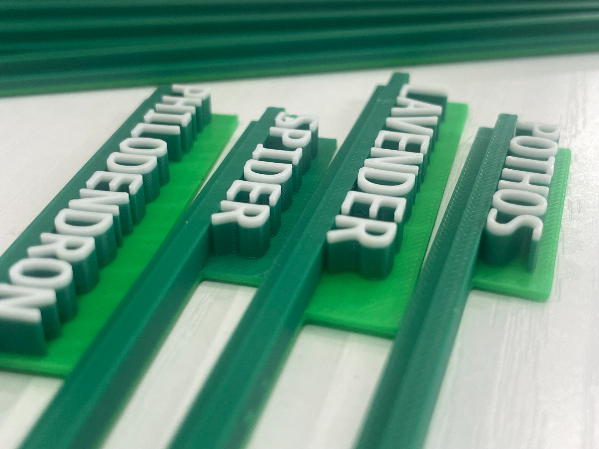 Two-Color Garden Signs