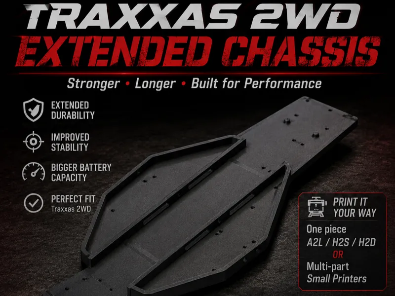 Traxxas Slash / Rustler 2WD LCG Extended Chassis