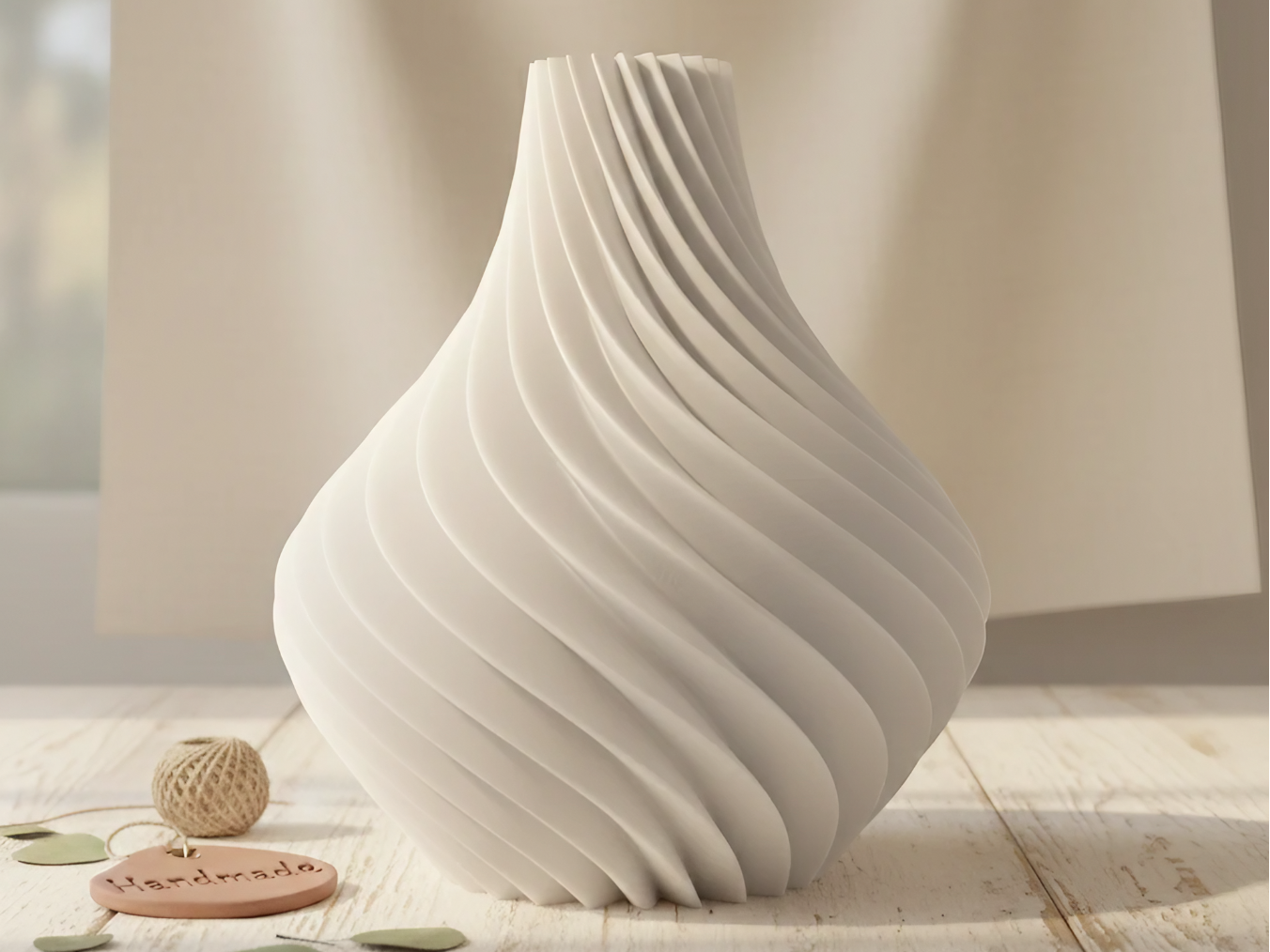 Spiral Minimalist Vase | Modern Decor