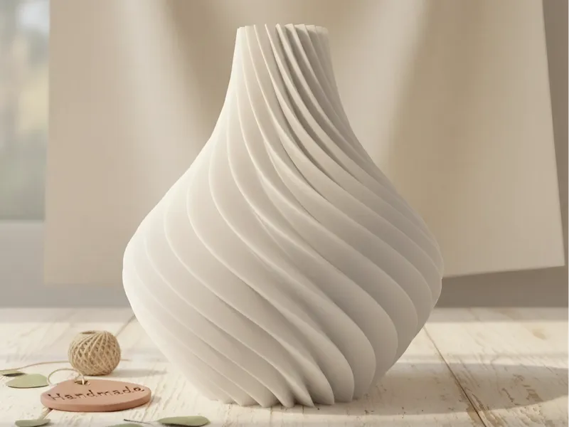 Spiral Minimalist Vase | Modern Decor