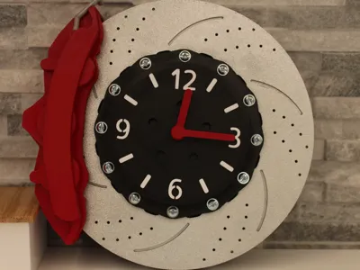 Brake Disk Clock