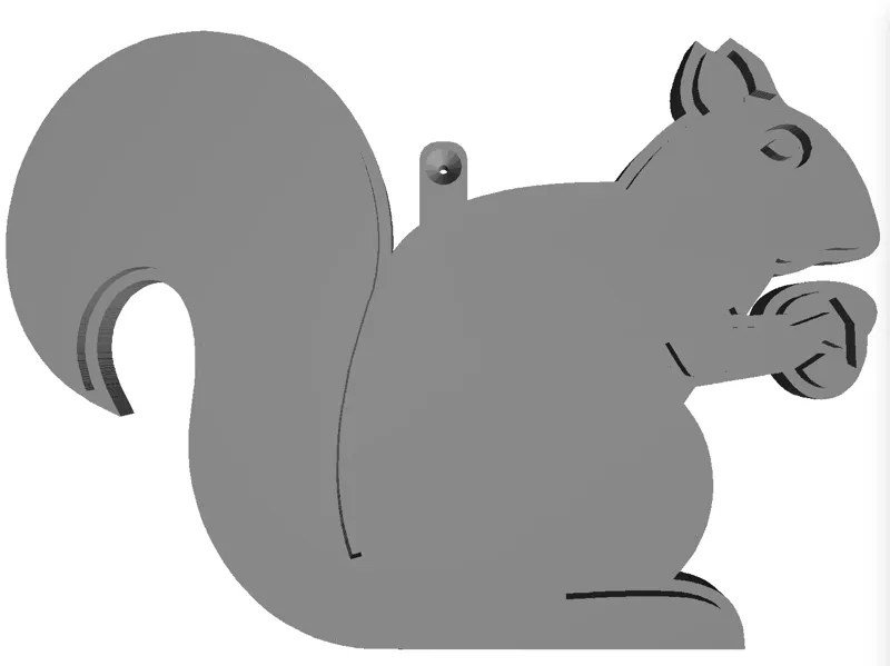 Simple squirrel with attach