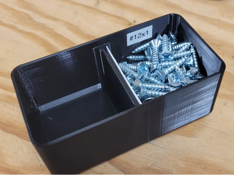 Parametric Stacking Organizer 2 Divider Bin / Tray