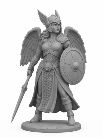 Modelo para impresión 3D: Valkyrie — vista de referencia 2