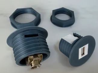 Hole-Mount Keystone Module Holder