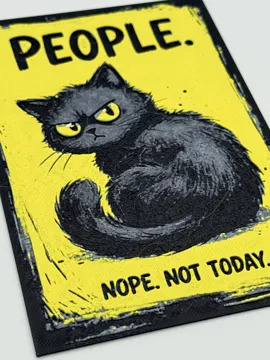 Cuadro decorativo en 3D: People, Nope, Not Today Hueforge — vista de referencia 3