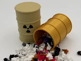 Nuclear Waste Barrel AMS (Threaded Lid)
