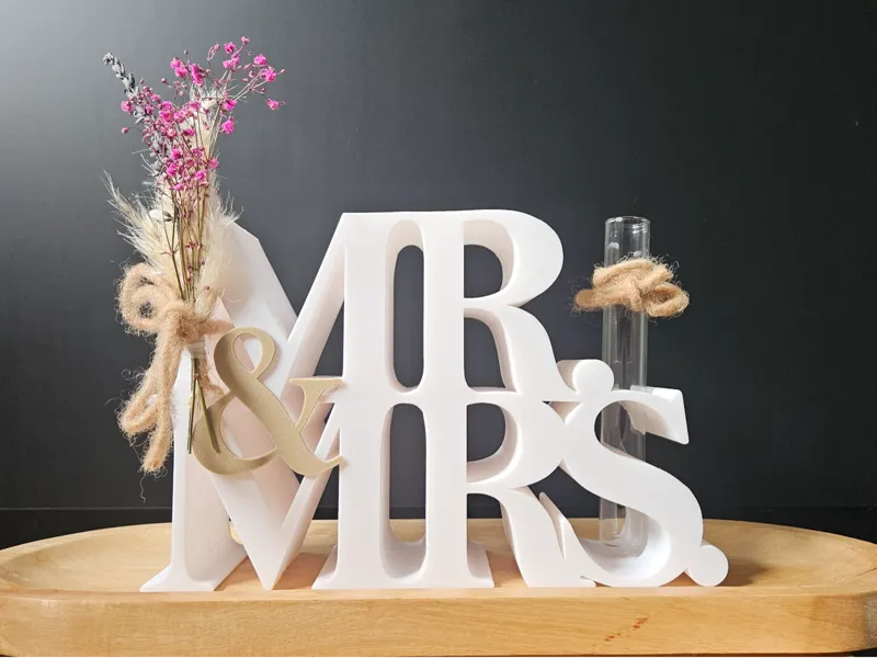 Hochzeitsgeschenk Mr. & Mrs.