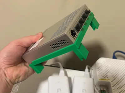 Mikrotik CRS305-1G-4S Stand and 120mm Fan Mount