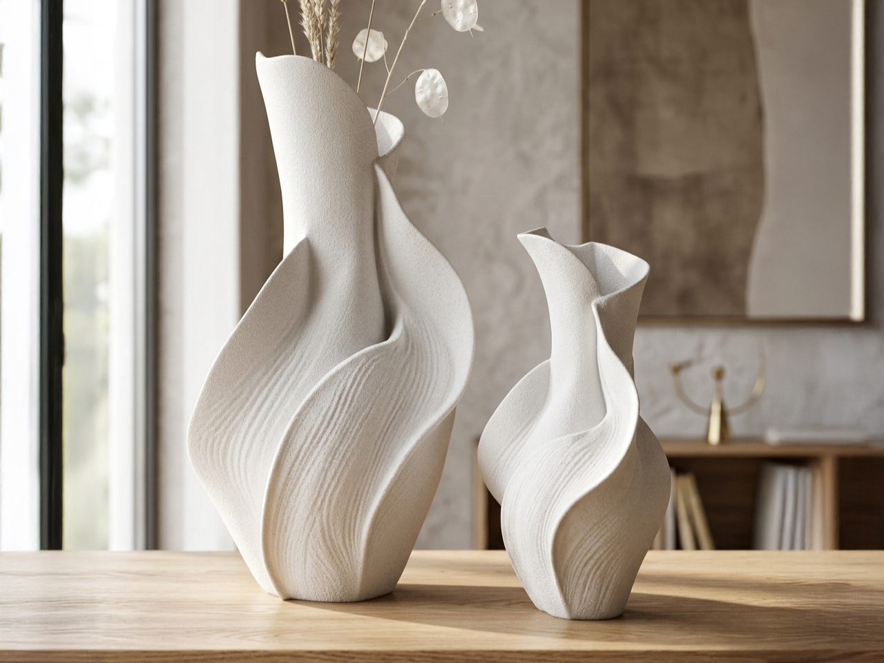 Serenora Spiral Vase – Elegant Decorative Vase