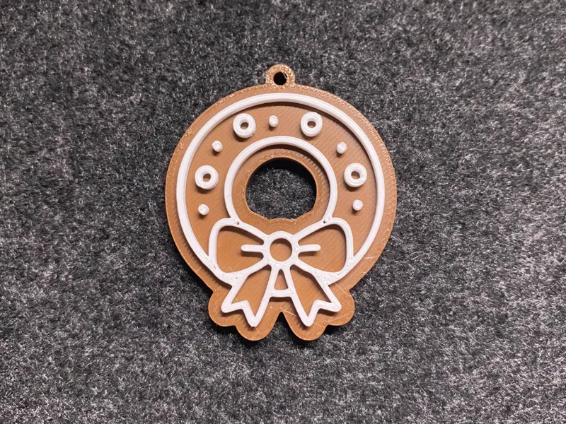 Wreath Gingerbread for christmas tree