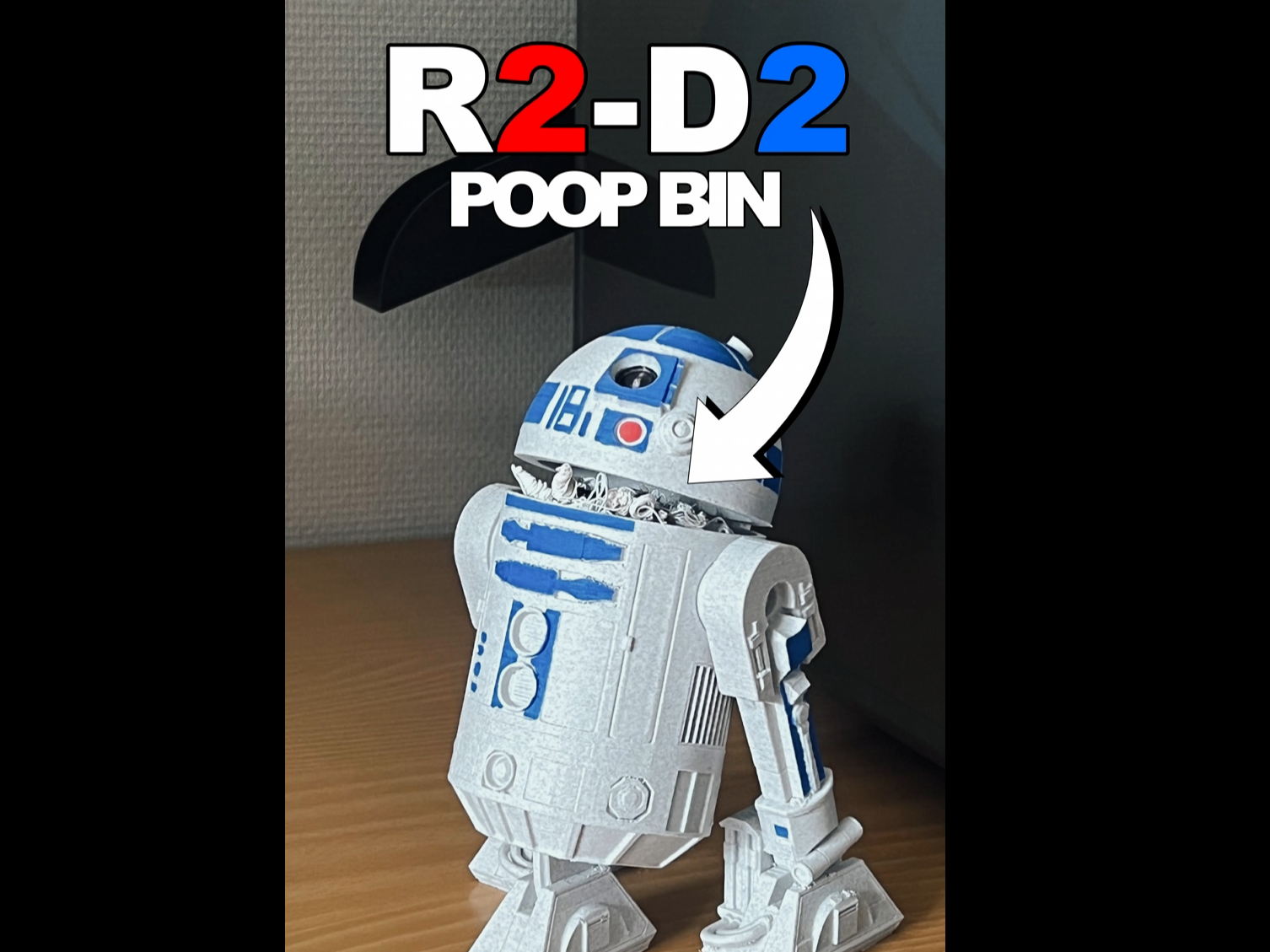 Starwars R2-D2 Poop bin/container