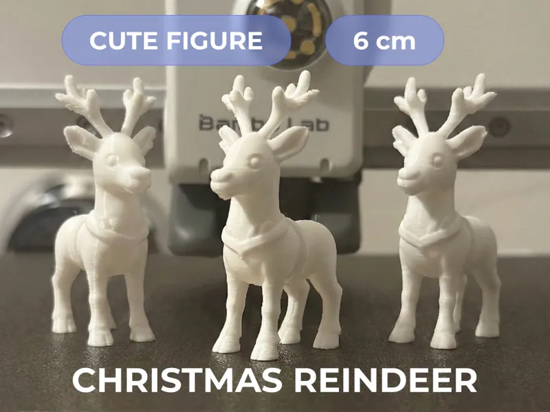 Christmas Reindeer - Cute Figure