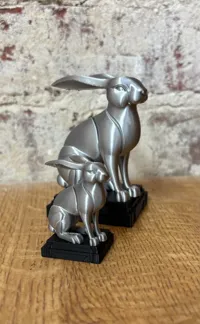 Sculpture de lièvre Art déco — photo 8