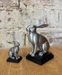 Sculpture de lièvre Art déco — photo 9