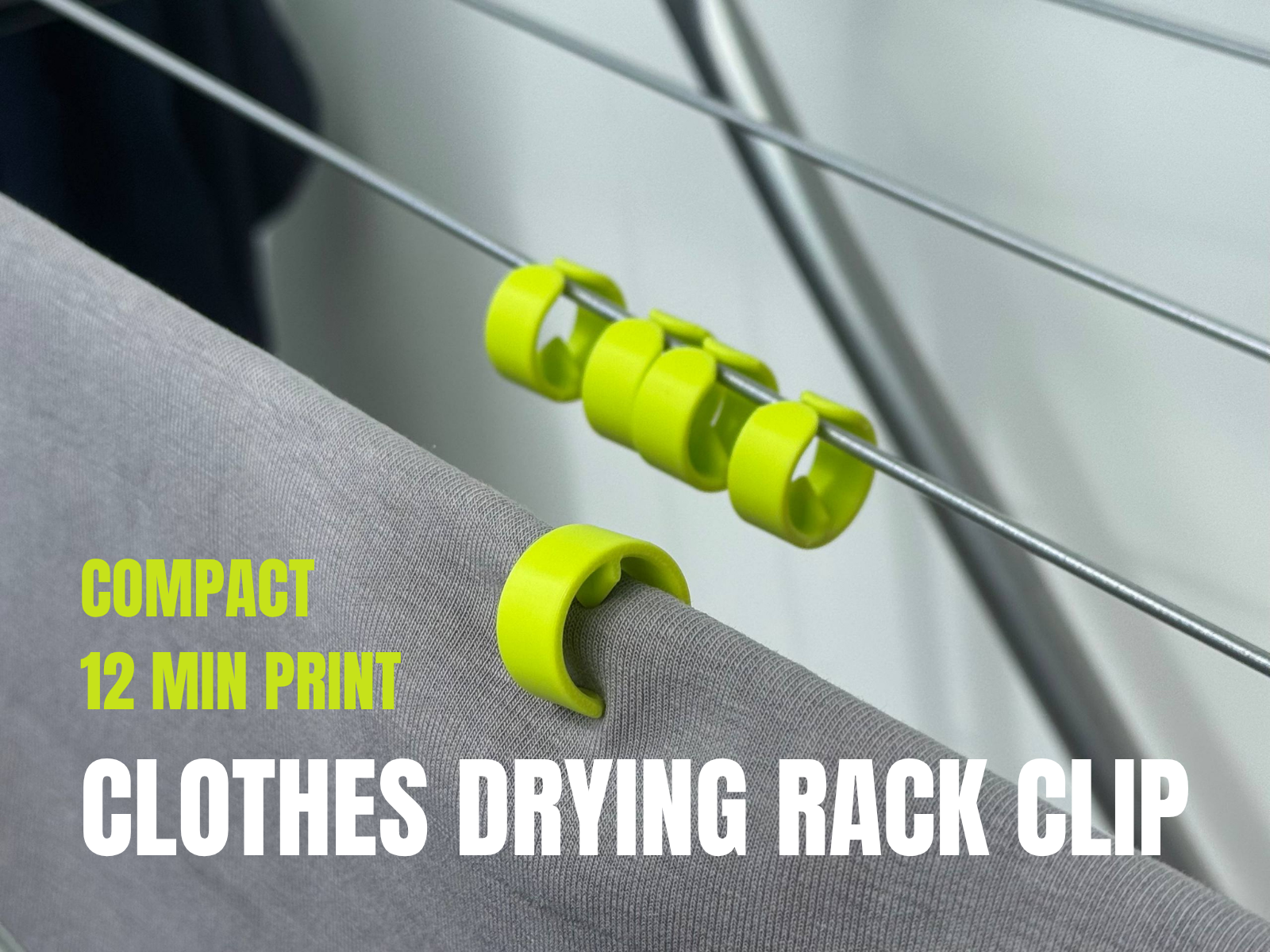 Clothes drying rack clip