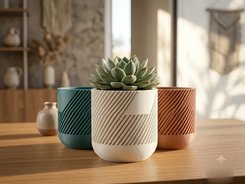 Modern Diagonal Planter