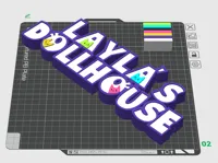 Layla's Dollhouse Name Sign