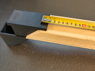 45-Degree Miter Short-Side Measure Assistant