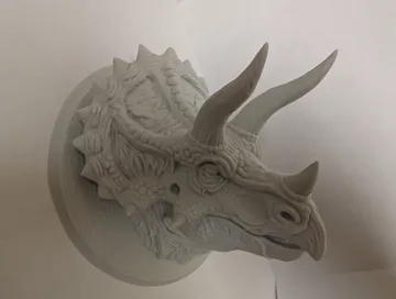 Soporte: Triceratops head mounted on a wall; supportless — vista de referencia 3