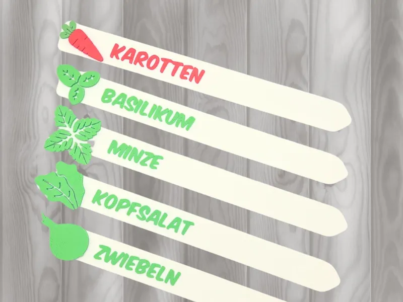 Pflanzen Sticks, Pflanzen Schilder