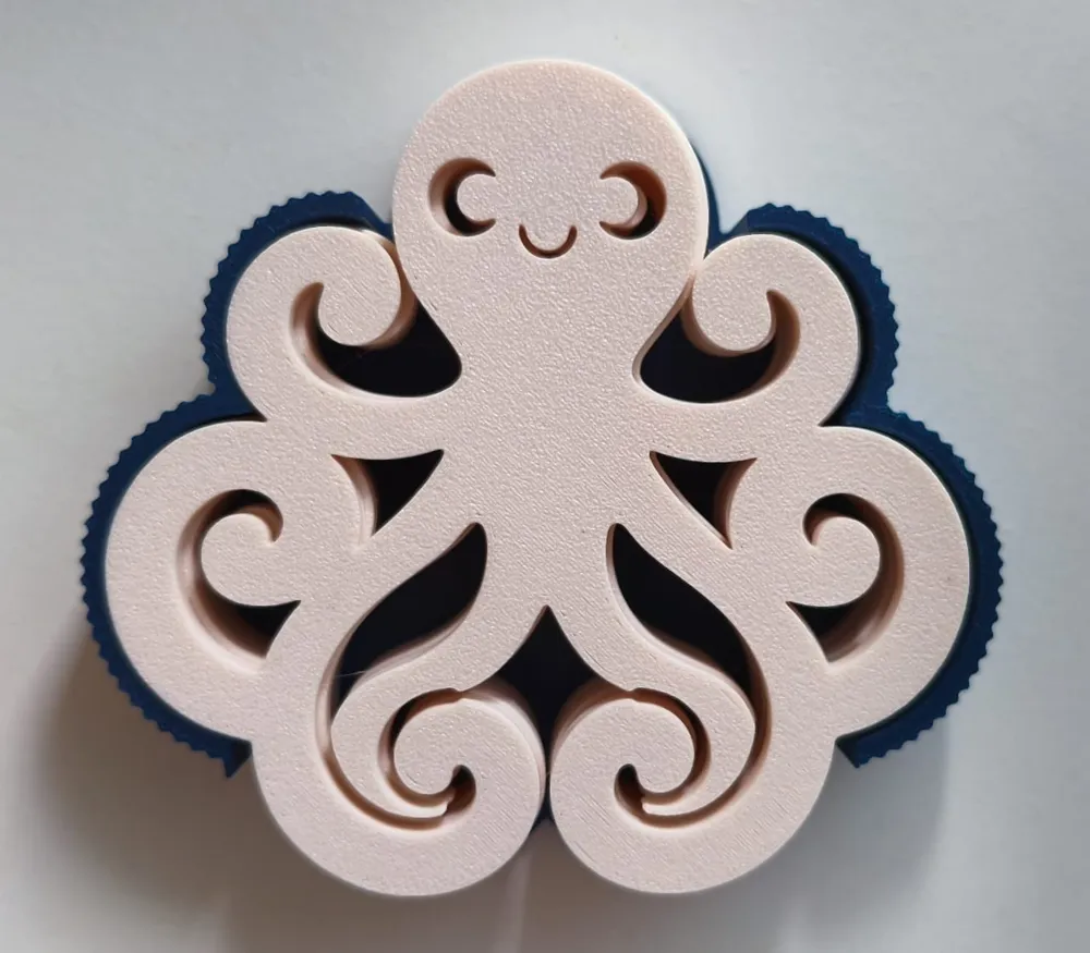 Pieuve Sous-verres Pieuvre avec Support - Modèle d'Impression 3D Gratuit ...