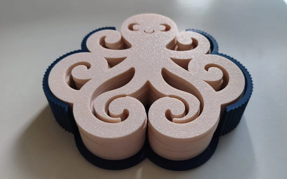 Pieuve Sous-verres Pieuvre avec Support - Modèle d'Impression 3D Gratuit ...